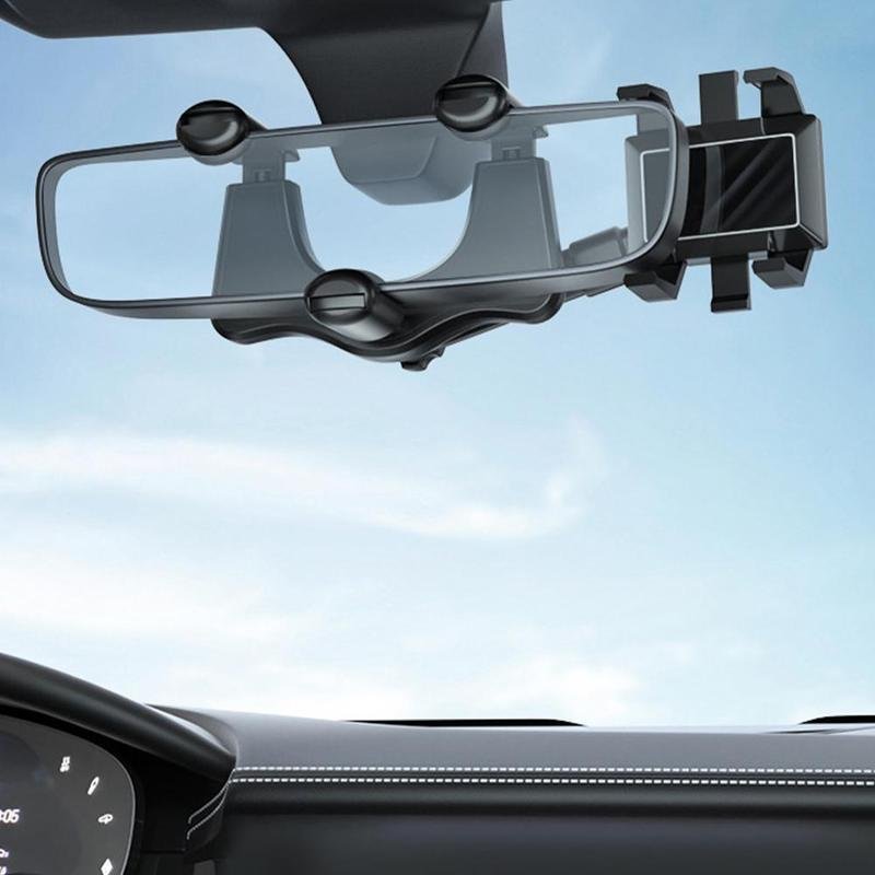 Mirror Phone Holder For Car Rotatable Retractable Rear view - Image 4