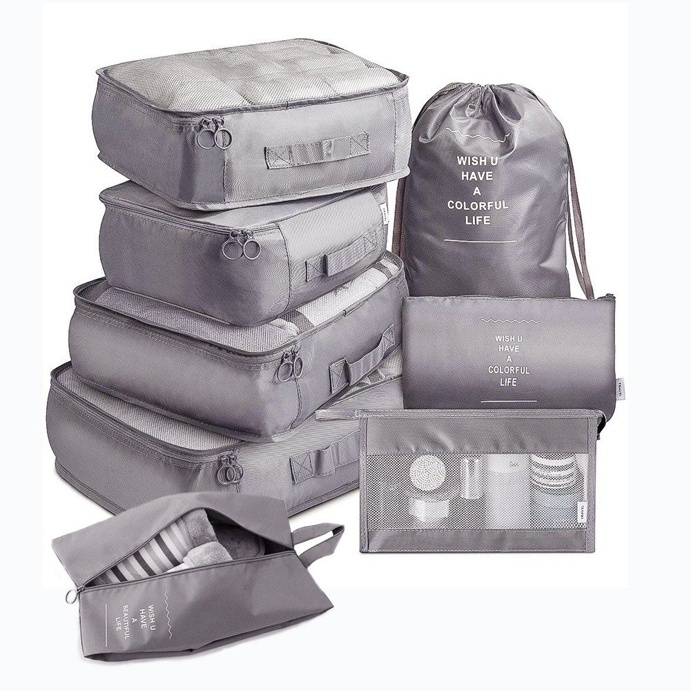 8-piece Set Travel Storage Bag Organizer Packing Bag - Image 3