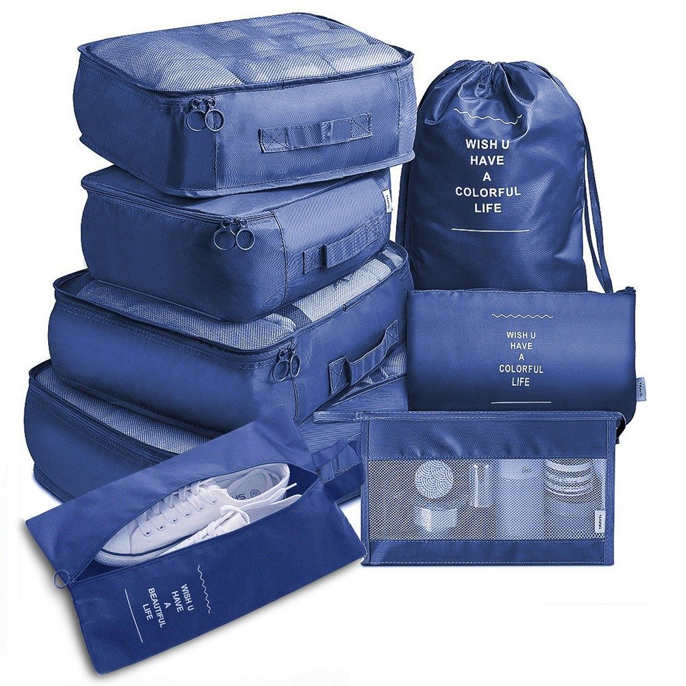 8-piece Set Travel Storage Bag Organizer Packing Bag - Image 9