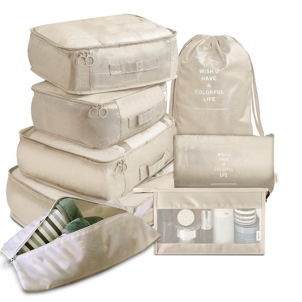 8-piece Set Travel Storage Bag Organizer Packing Bag - Image 6