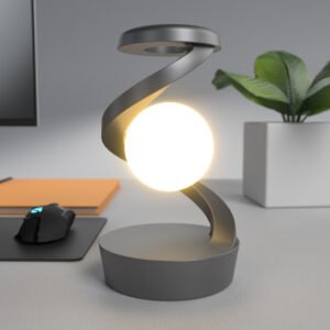 Sensor Control Rotating Moon Desk Lamp With Wireless Charging
