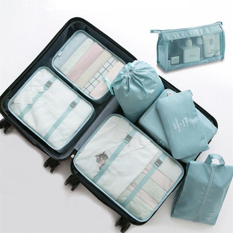 8-piece Set Travel Storage Bag Organizer Packing Bag - Image 2