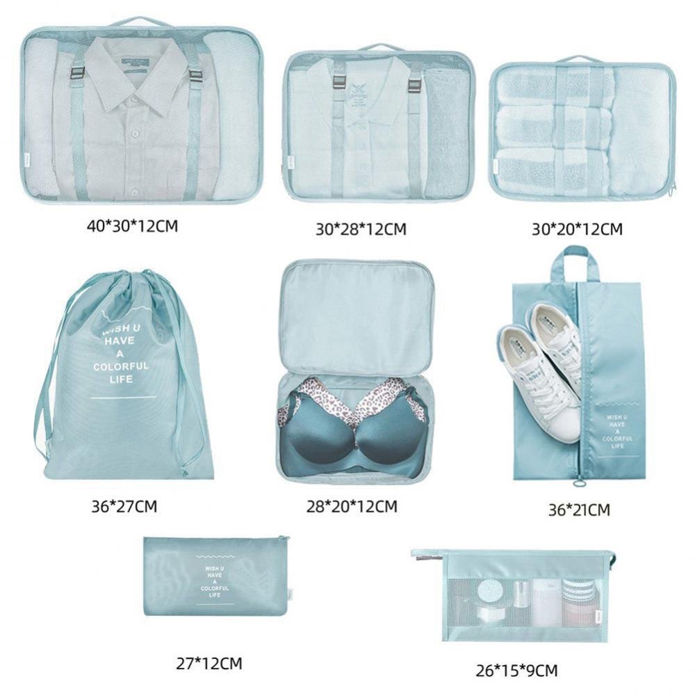 8-piece Set Travel Storage Bag Organizer Packing Bag - Image 10