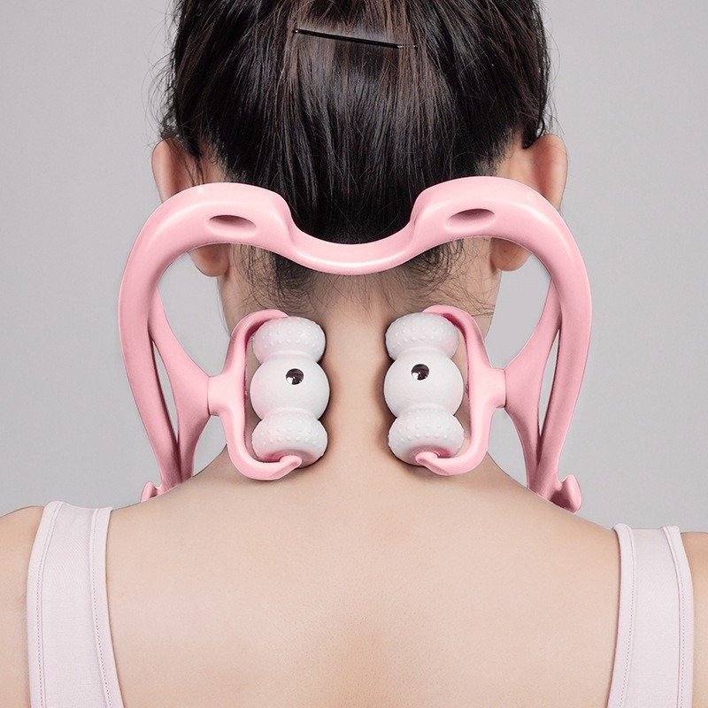 Pain Relief Roller Massager With 96 Pressure Point Neck bud Waist Leg Foot Relaxer Tool - Image 4