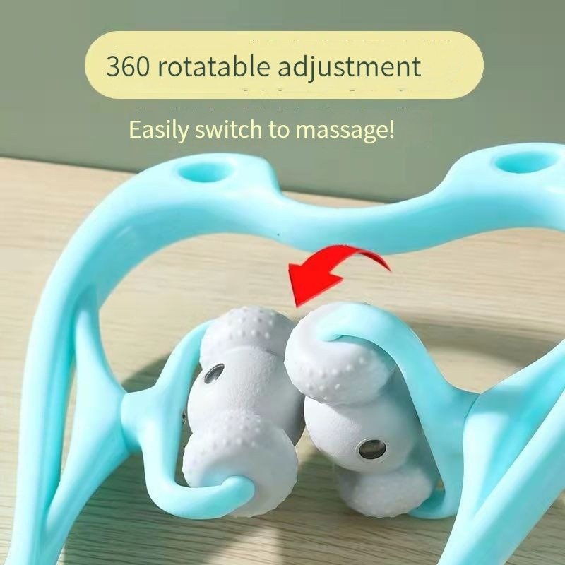 Pain Relief Roller Massager With 96 Pressure Point Neck bud Waist Leg Foot Relaxer Tool - Image 2