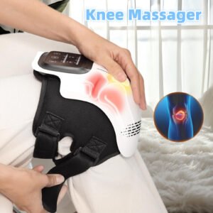 Electric Heating Knee Massager Rechargeable Pain Relief Laser Vibration