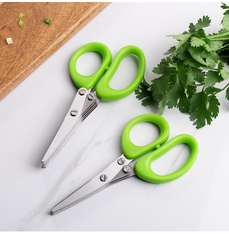 Multi-layer Scissors Cutting Scissor Kitchen Gadgets - Image 4