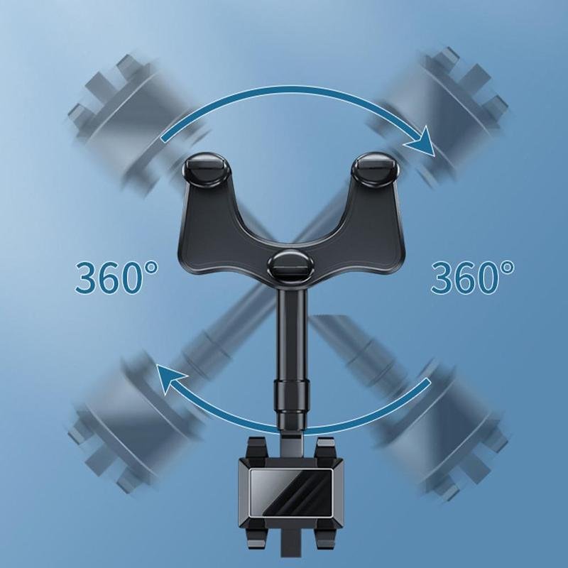 Mirror Phone Holder For Car Rotatable Retractable Rear view - Image 3