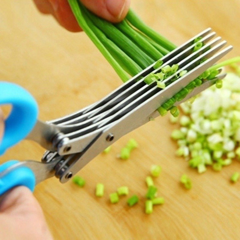 Multi-layer Scissors Cutting Scissor Kitchen Gadgets - Image 2