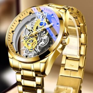 Luxury Men Watch Automatic Gold Top Brand